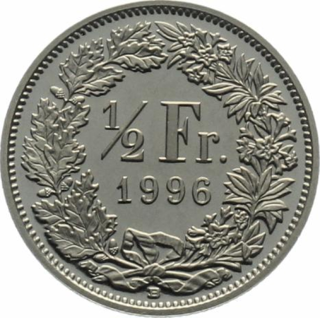 1/2 Franken 1996 B
